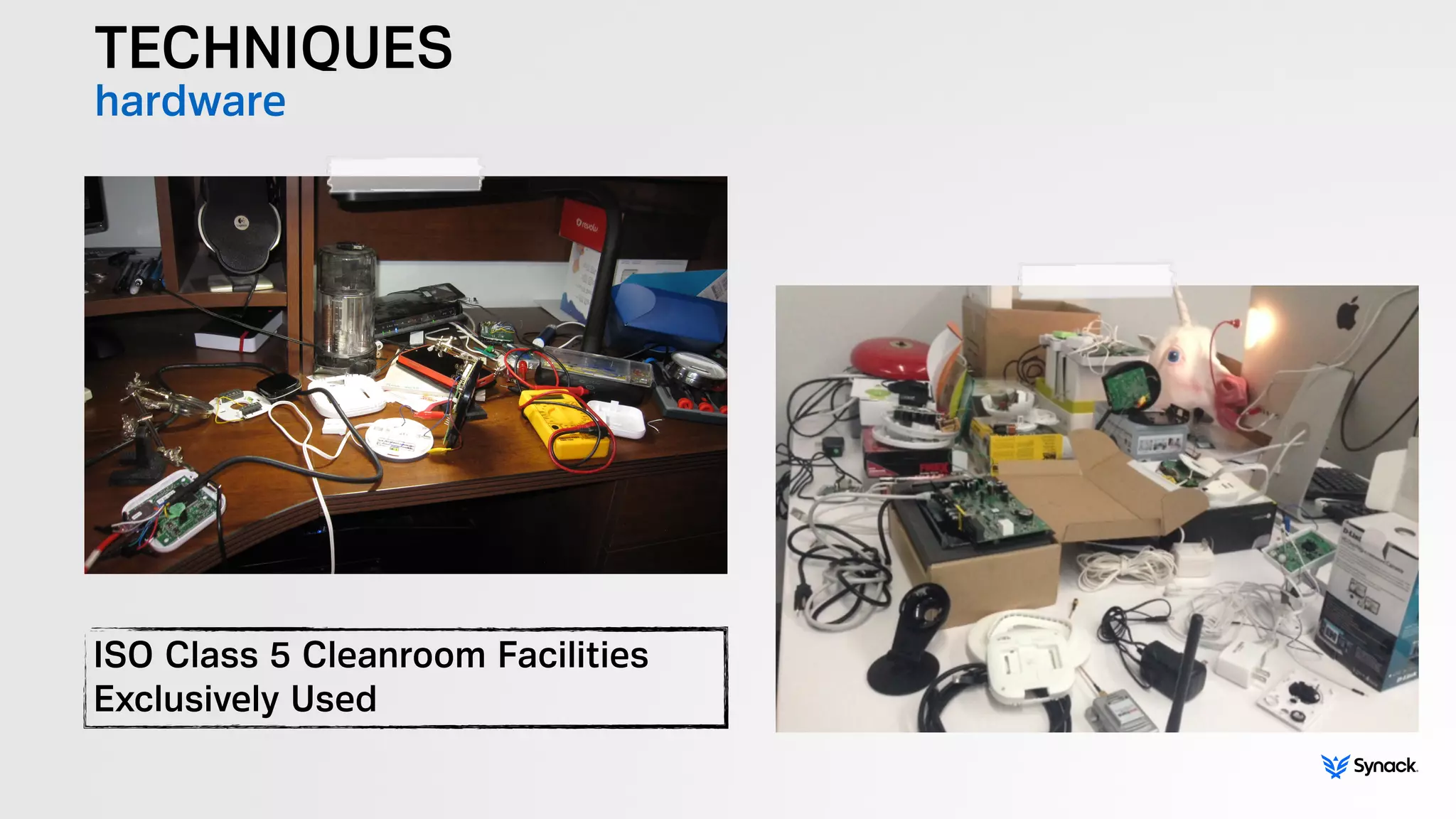 TECHNIQUES
hardware
ISO Class 5 Cleanroom Facilities
Exclusively Used
 