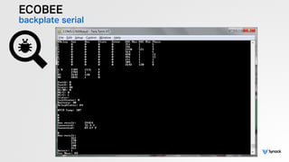 ECOBEE
backplate serial
 
