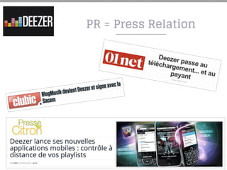 PR = Press Relation
 
