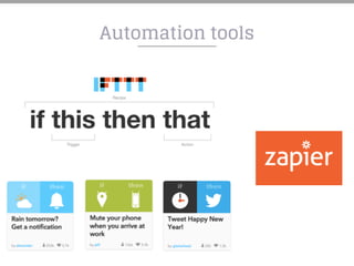 Automation tools
 