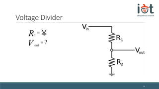 Voltage Divider
14
1R =¥
outV = ?
 