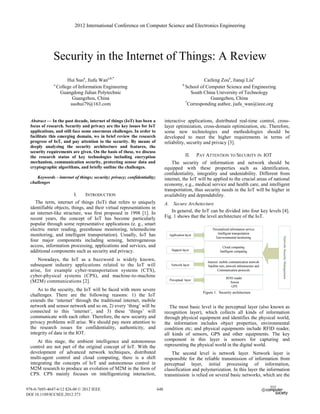 Security in the Internet of Things | PDF
