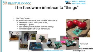 +91 422 4950897
+91 73970 78885
www.gatewaysoftwaresolutions.com
The hardware interface to “things”
• The ‘Funky’ project
...