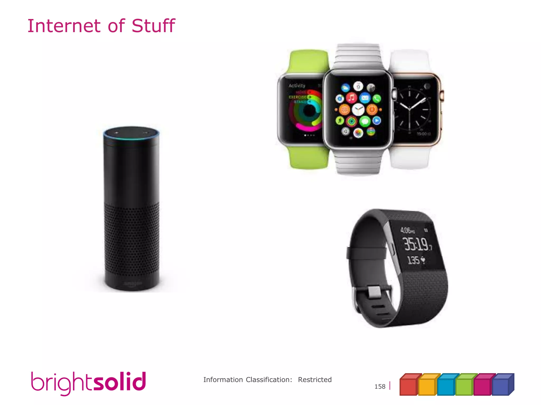Information Classification: Restricted
158
Internet of Stuff
 