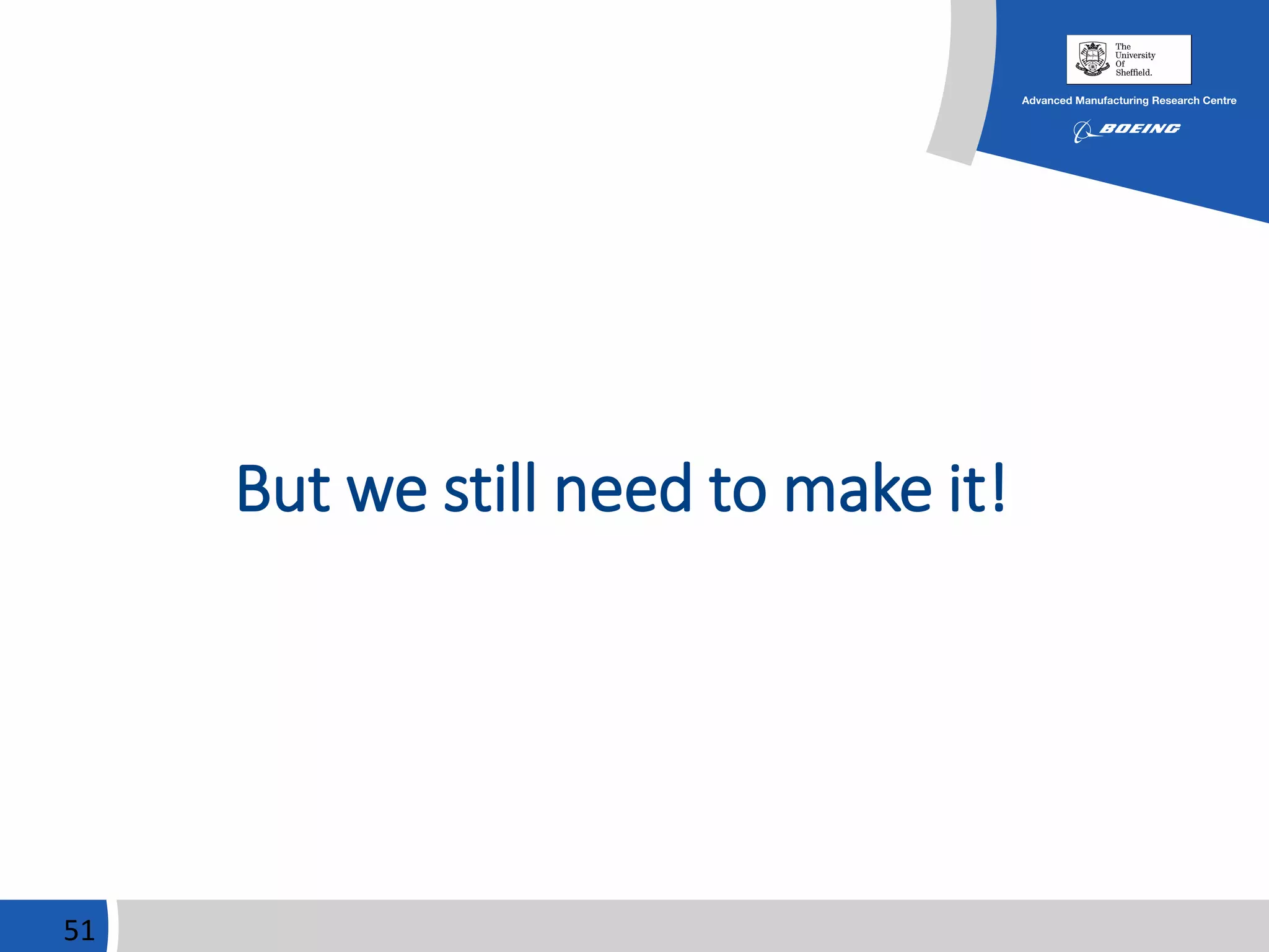 But we still need to make it!
51
 