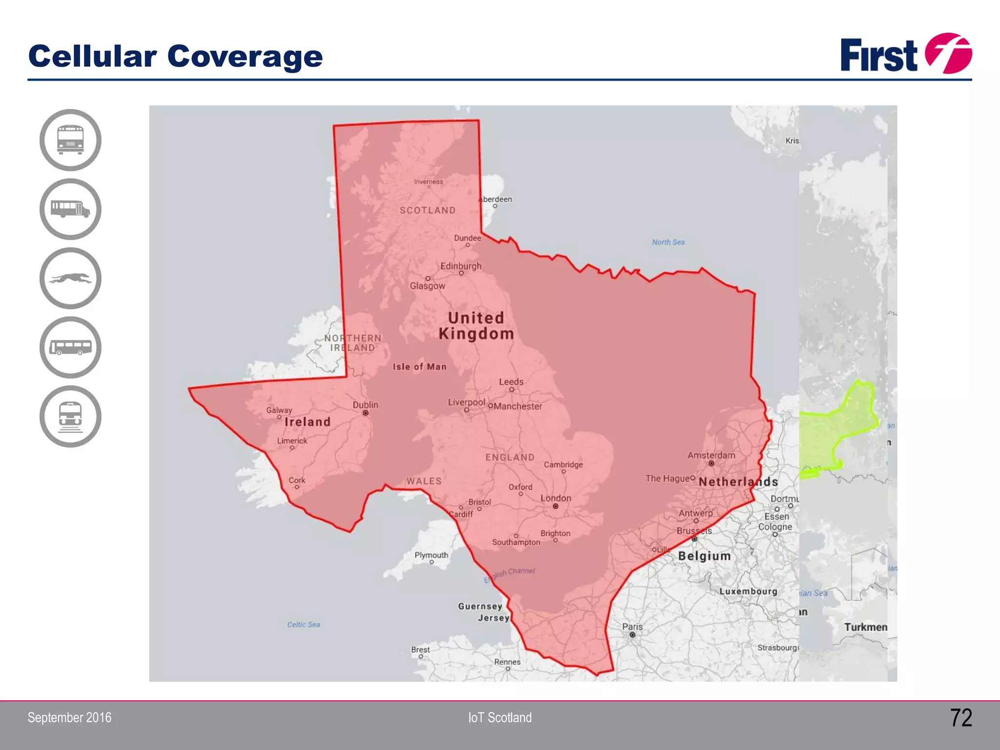 September 2016 IoT Scotland
Cellular Coverage
72
 