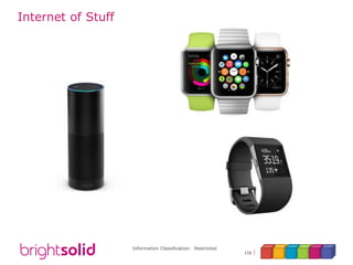 Information Classification: Restricted
158
Internet of Stuff
 