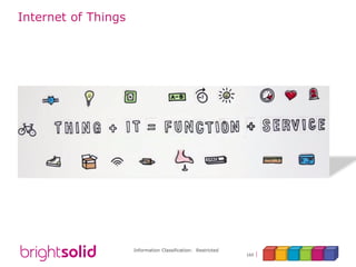Information Classification: Restricted
160
Internet of Things
 
