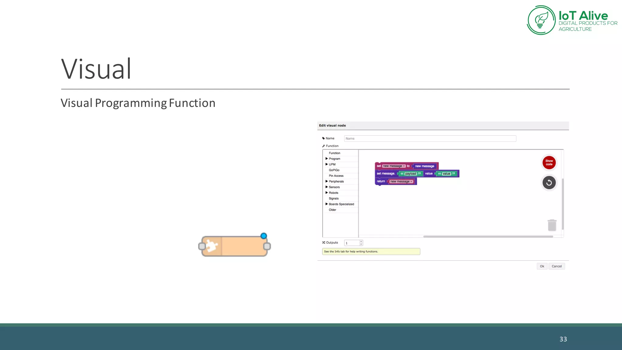 Visual
Visual	Programming	Function
33
 