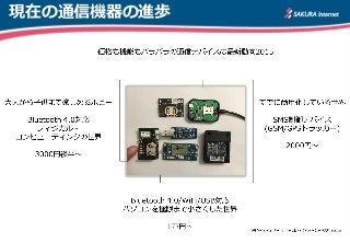 現在の通信機器の進歩
 