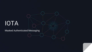 IOTA
Masked Authenticated Messaging
 