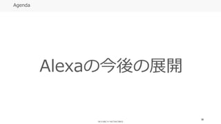 59
Agenda
Alexaの今後の展開
 
