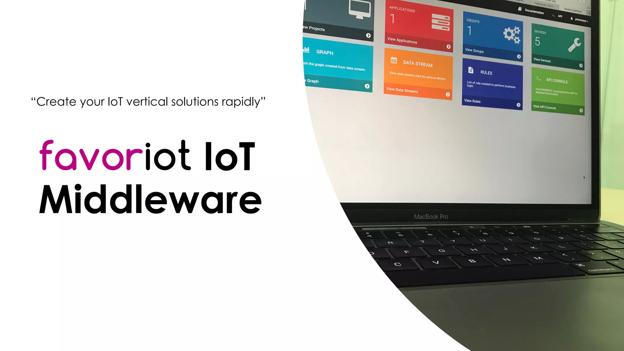 favoriot
favoriot IoT
Middleware
“Create your IoT vertical solutions rapidly”
 