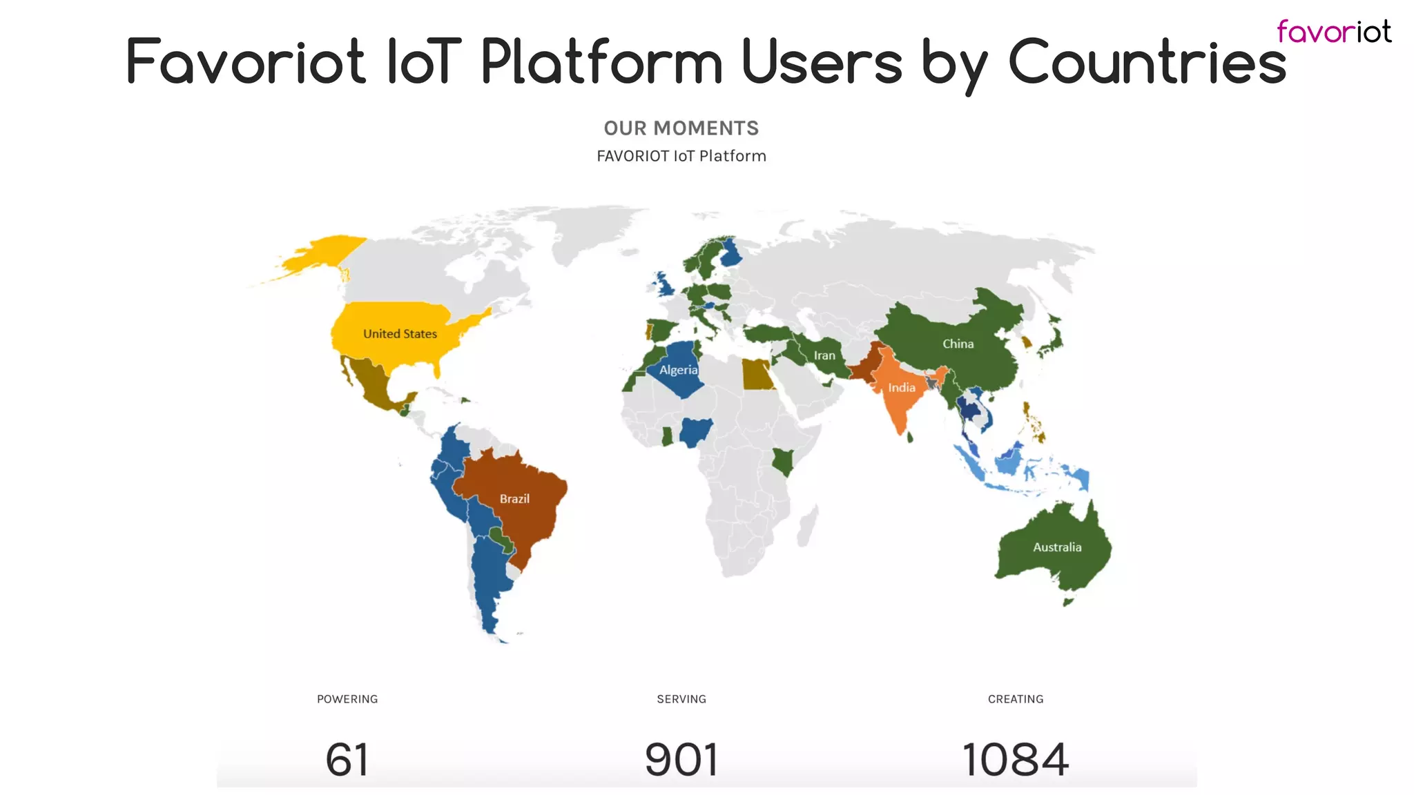 favoriot
Favoriot IoT Platform Users by Countries
 