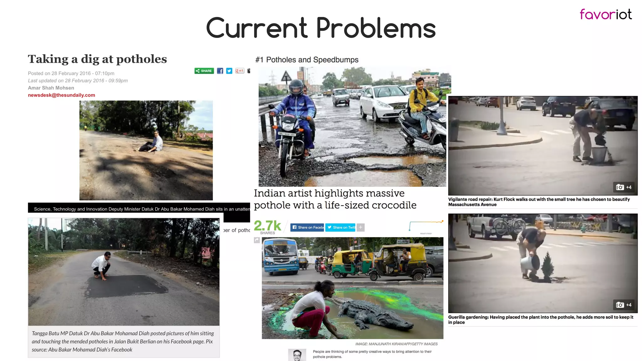 favoriot
Current Problems
 