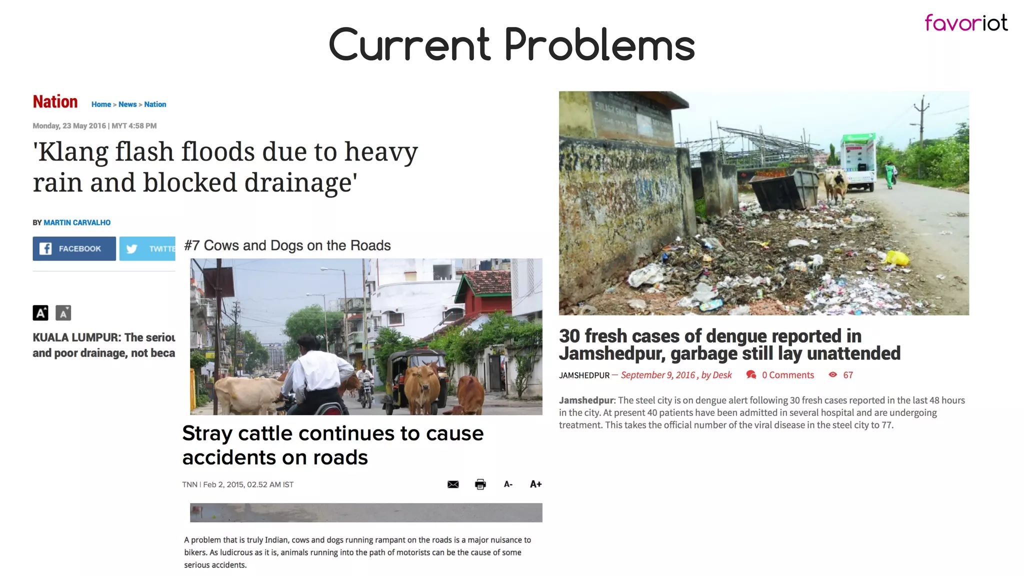 favoriot
Current Problems
 