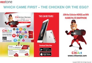 Copyright	©	RIOT	2015	All	Rights	Reserved	
WHICH CAME FIRST – THE CHICKEN OR THE EGG?
 