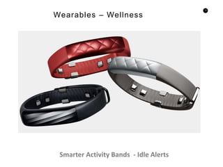 13
Smarter Activity Bands - Idle Alerts
Wearables – Wellness
 