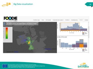 This document is part of a project that has received funding
from the European Union’s Horizon 2020 research and innovation programme
under agreement No 732064. Find us at www.databio.eu
12Big Data visualization
 