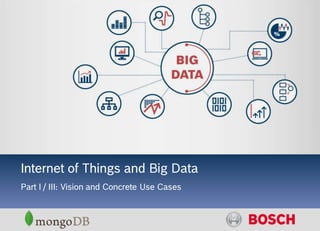 IoT and Big Data
Internet of Things and Big Data
Part I / III: Vision and Concrete Use Cases
 