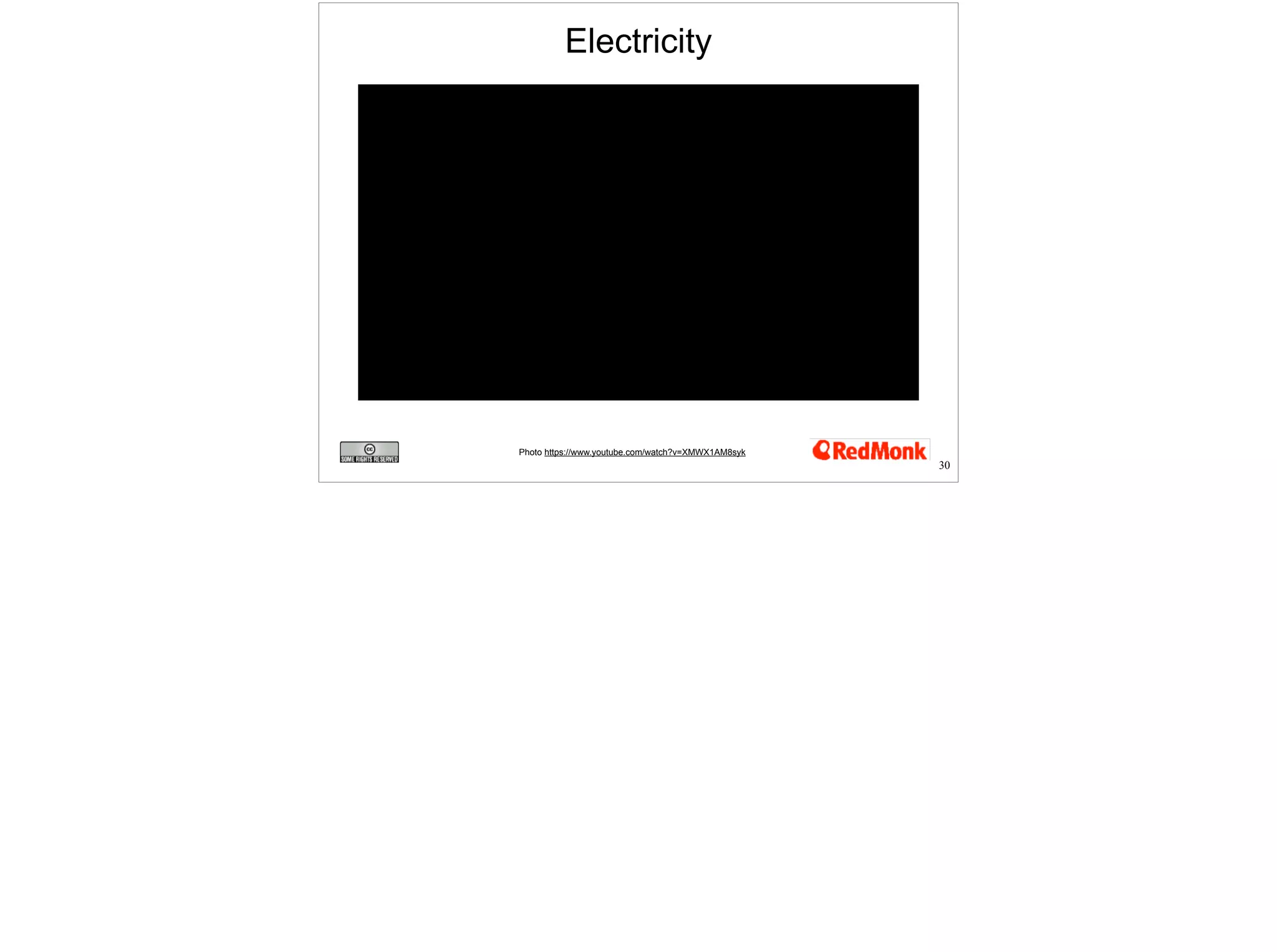Electricity 
Photo https://www.youtube.com/watch?v=XMWX1AM8syk 
30 
 