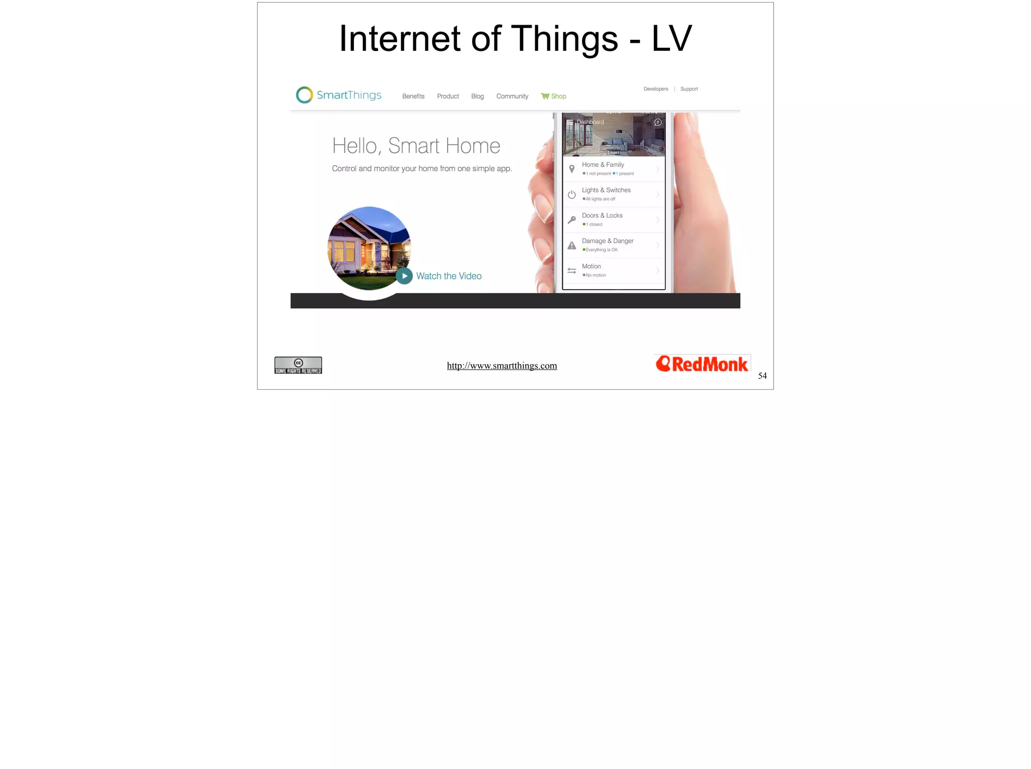 54 
Internet of Things - LV 
http://www.smartthings.com 
 