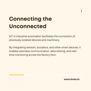 The Internet of Things (IoT) in Industrial Automation | PDF