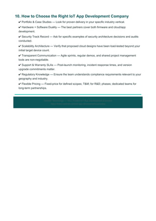 Comprehensive IoT App Development Solutions for Industry Innovation | PDF