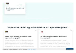 IoT App Development Company India, Hire IoT Developers | PPT