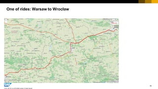 54
© 2017 SAP SE or an SAP affiliate company. All rights reserved.
One of rides: Warsaw to Wrocław
 
