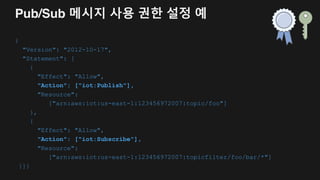 Demo #0 J
AWS IoT 보안 인증 둘러보기
 