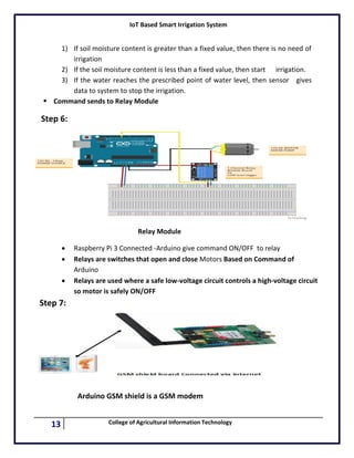 Io t based smart irrigation system | PDF