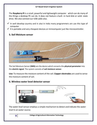 Io t based smart irrigation system | PDF