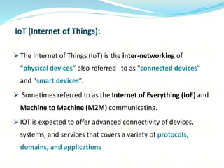 Iot based smart irrigation system | PPT