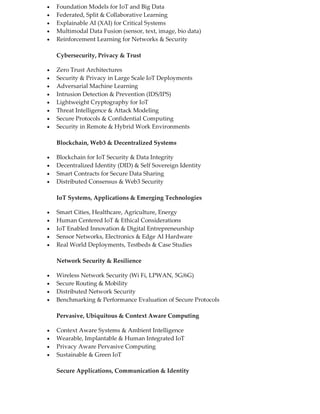 Call for Papers - 6th International Conference on IOT, Big Data and ...