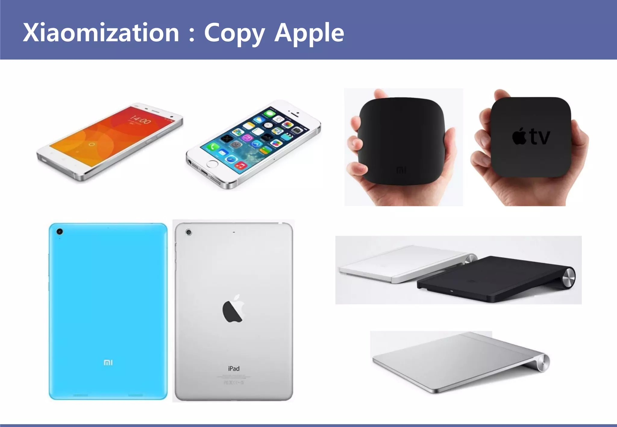 Xiaomization : Copy Apple
 