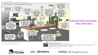 Tudo que está conectado,
está vulnerável...
 