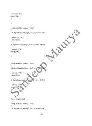Iot car parking system | PDF