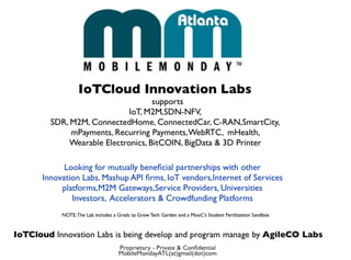 Internet of Things Cloud StartUPs Innovation Labs