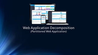 Web Application Decomposition
(Partitioned Web Application)
 