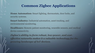 IoT Communication Techonologies, Wi-fi, Bluetooth, ZigBee | PPTX