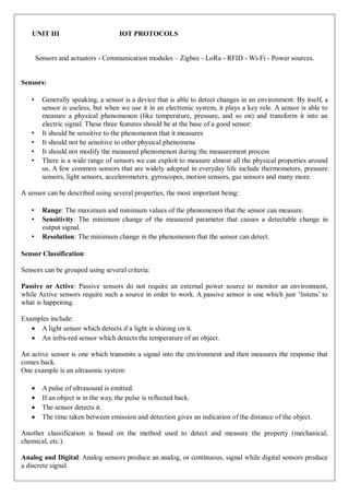 IOT COMPLETE NOTES.pdf Internet of Things | PDF
