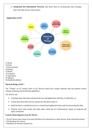 IOT COMPLETE NOTES.pdf Internet of Things | PDF