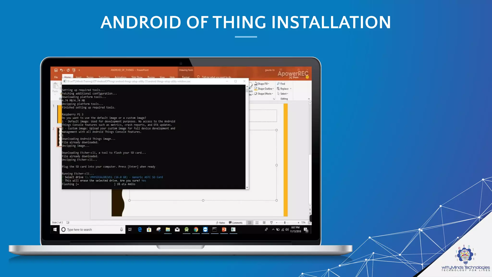 ANDROID OF THING INSTALLATION
 