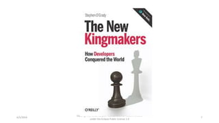 6/5/2014
Copyright (c) 2013, Eclipse Foundation, Inc. Made available
under the Eclipse Public License 1.0
7
 