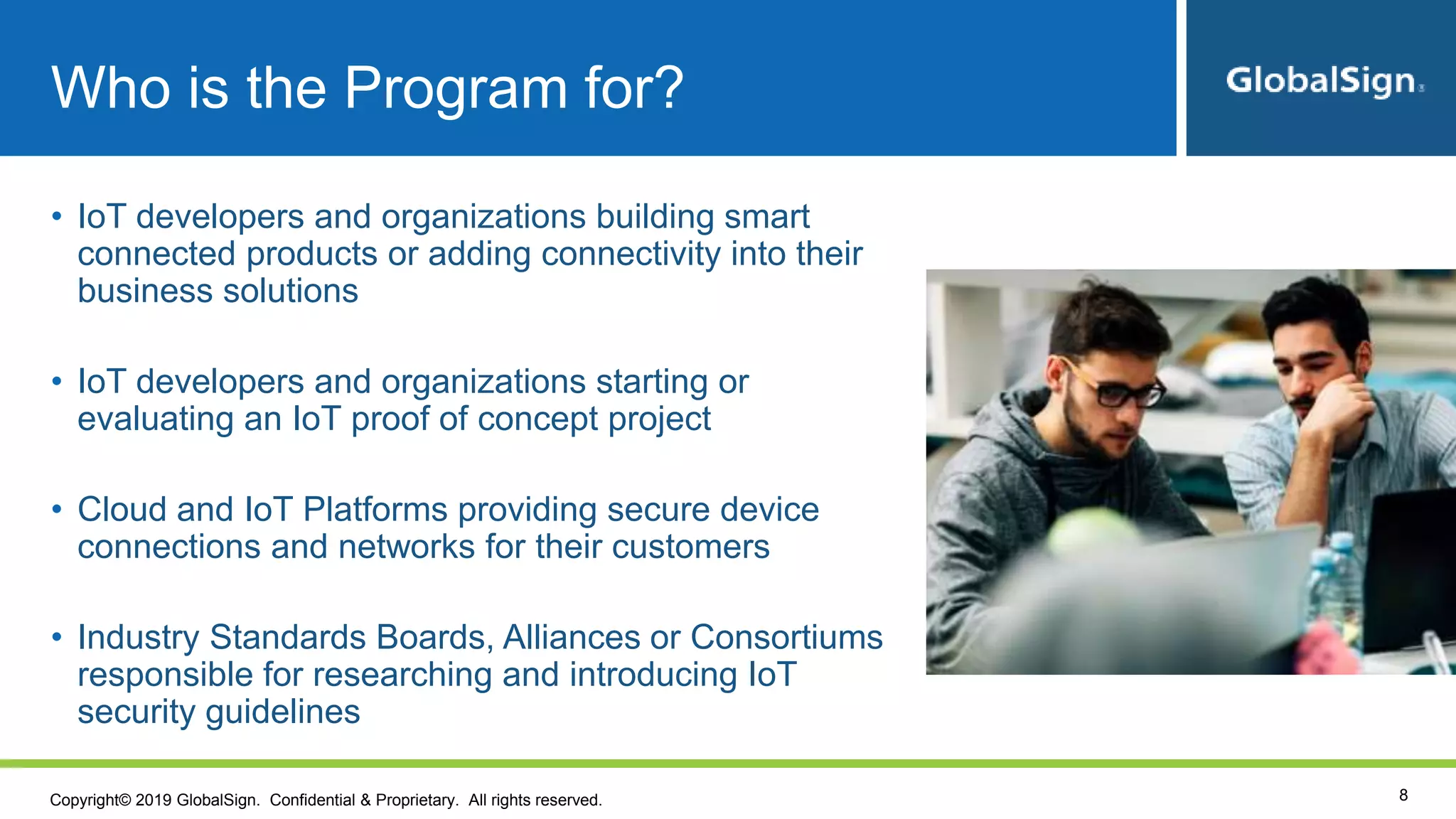 GlobalSign IoT Developer Program and Portal | PPT