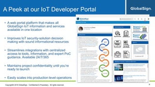 GlobalSign IoT Developer Program and Portal | PPT