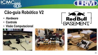 Cão-guia Robótico V2
15
• Hardware
• Controle
• Visão Computacional
 