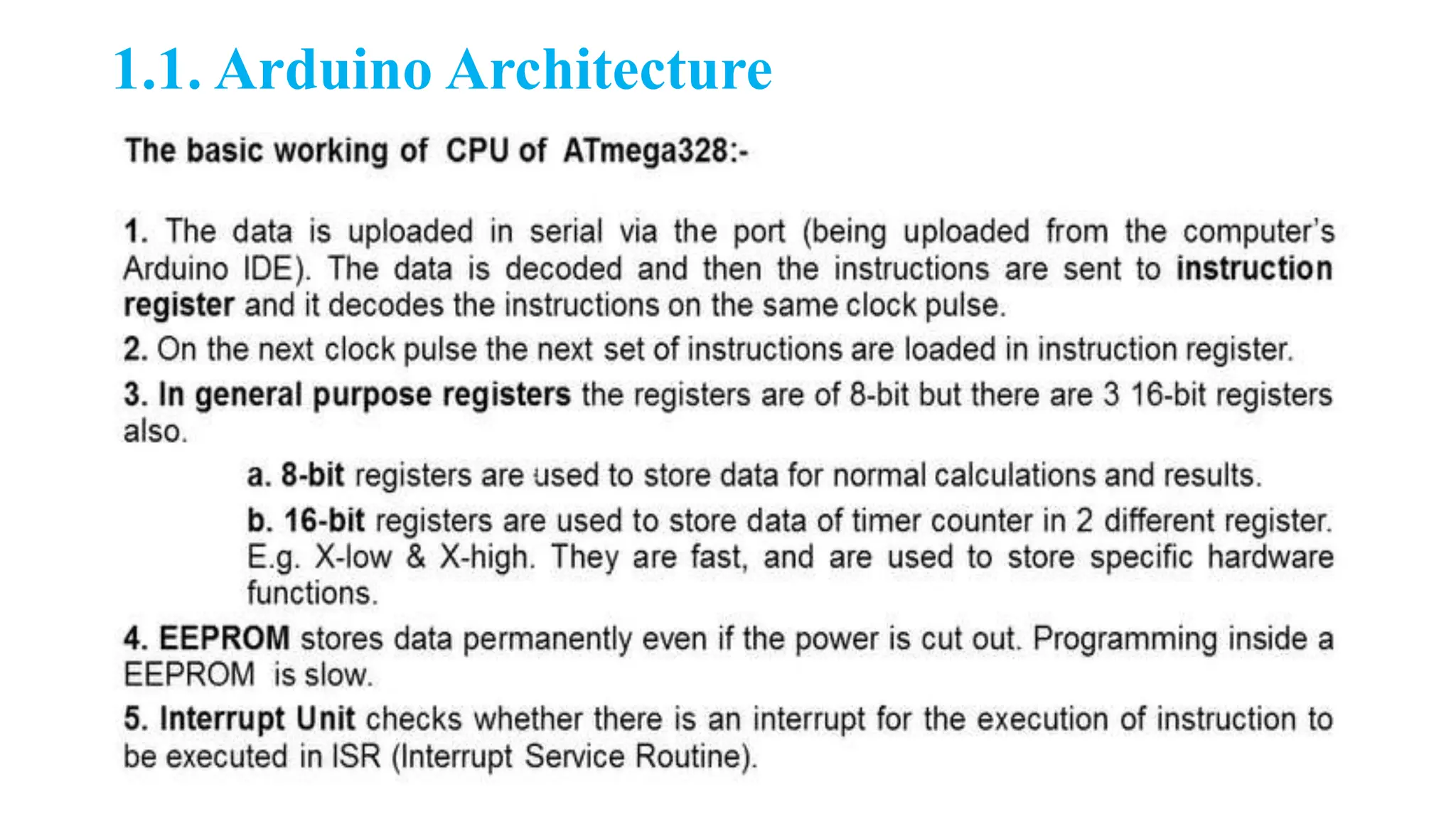 1.1. Arduino Architecture
 
