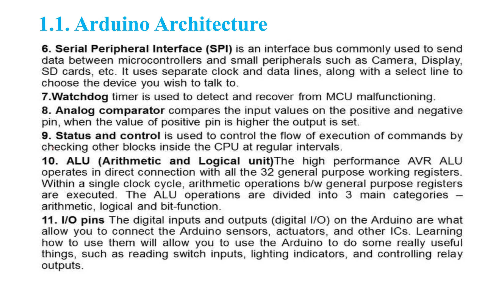 1.1. Arduino Architecture
 